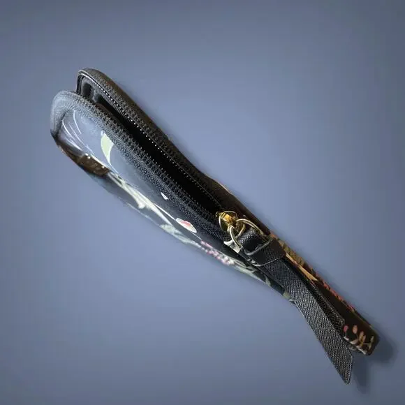 KATE SPADE Tropical Black Floral Zip Around Laptop Case Excellent Condition - Picture 5 of 7